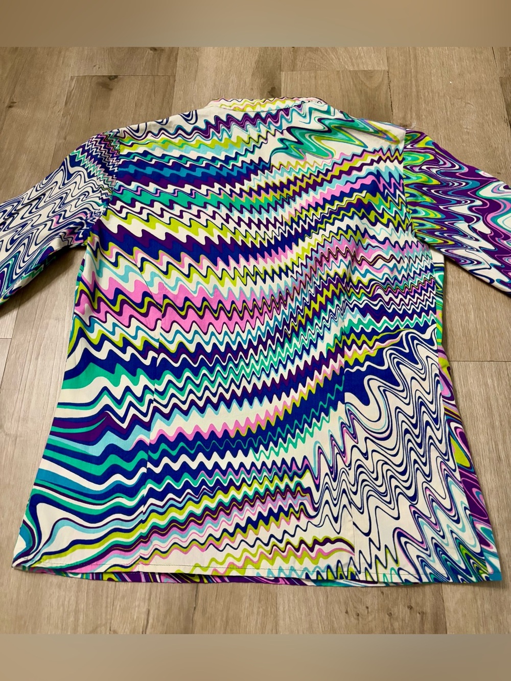 Women’s Missoni Abstract Pullover Cotton Shirt - Size 4 - Picture 5 of 11